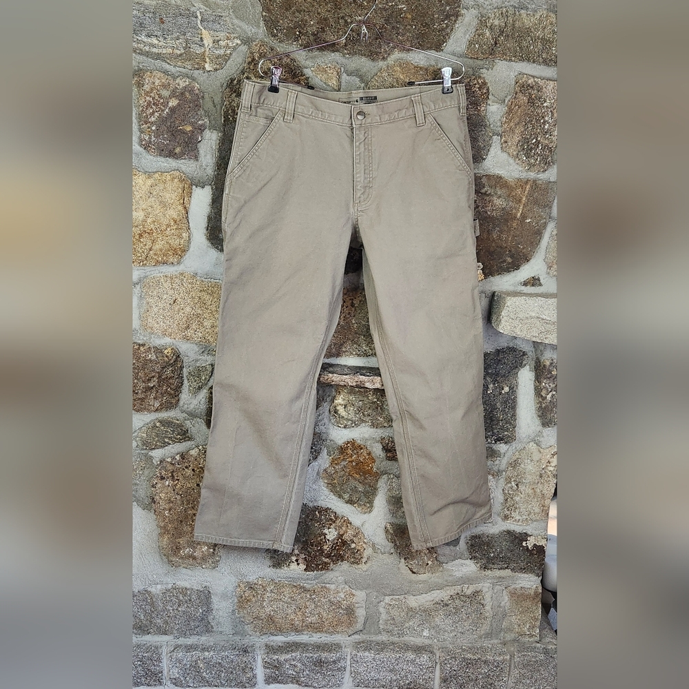 Carhartt Rugged Flex Work Pants Mens 36x30 Relaxed Fit Canvas Utility Pockets